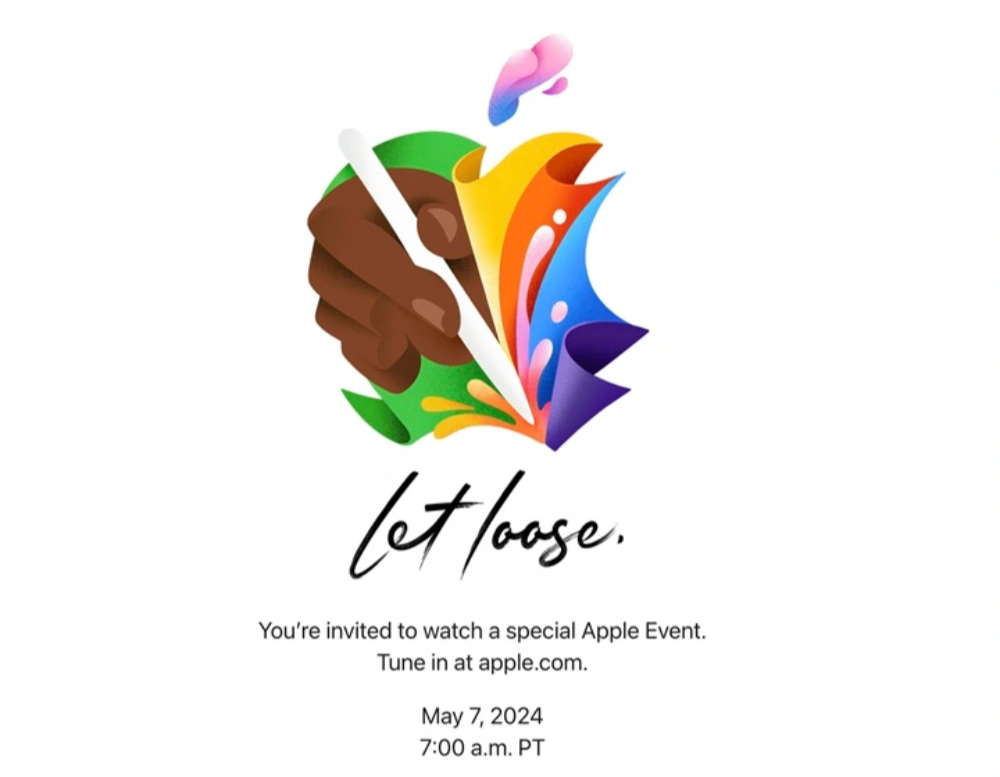 Apple發出Let loose邀請函，新款iPad Air、iPad Pro及Apple Pencil於5月7日發表