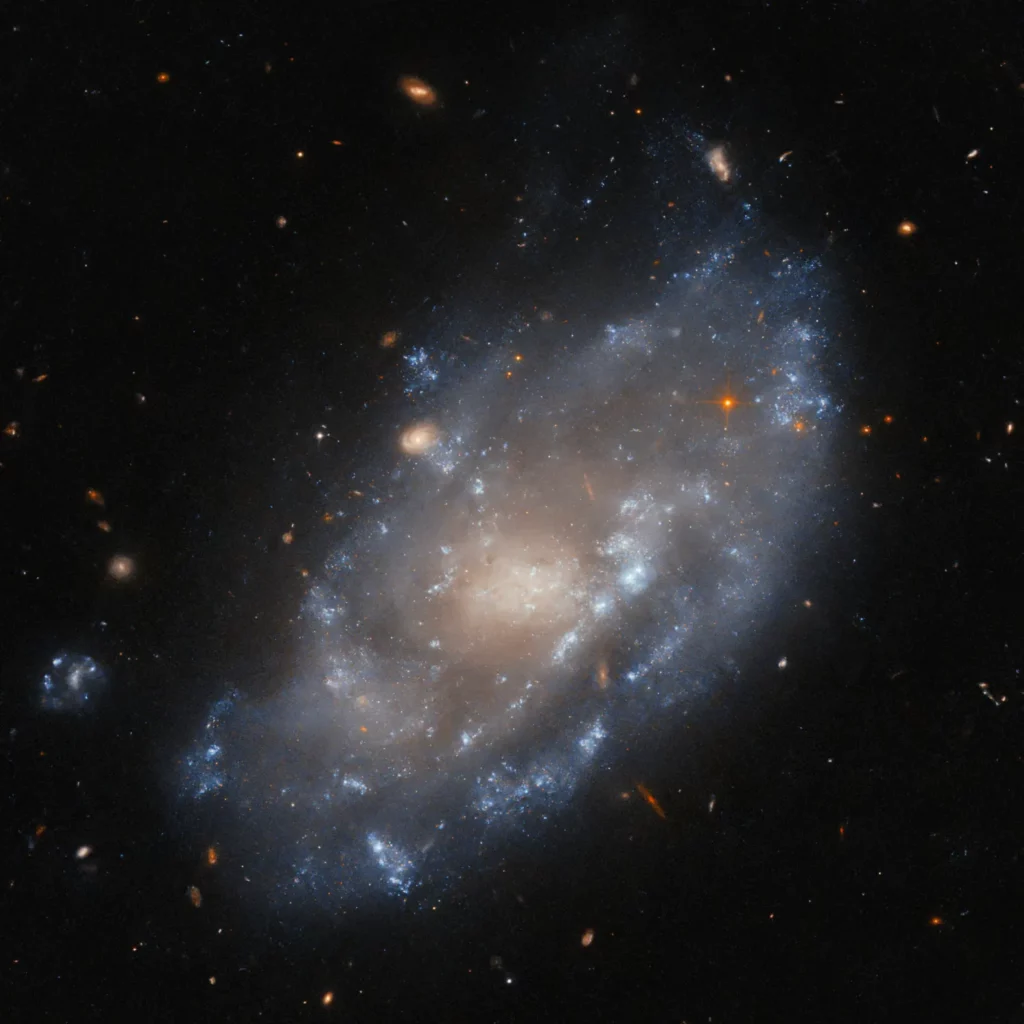 探秘宇宙微觀界：哈勃望遠鏡揭示矮星系IC 776的神秘面貌