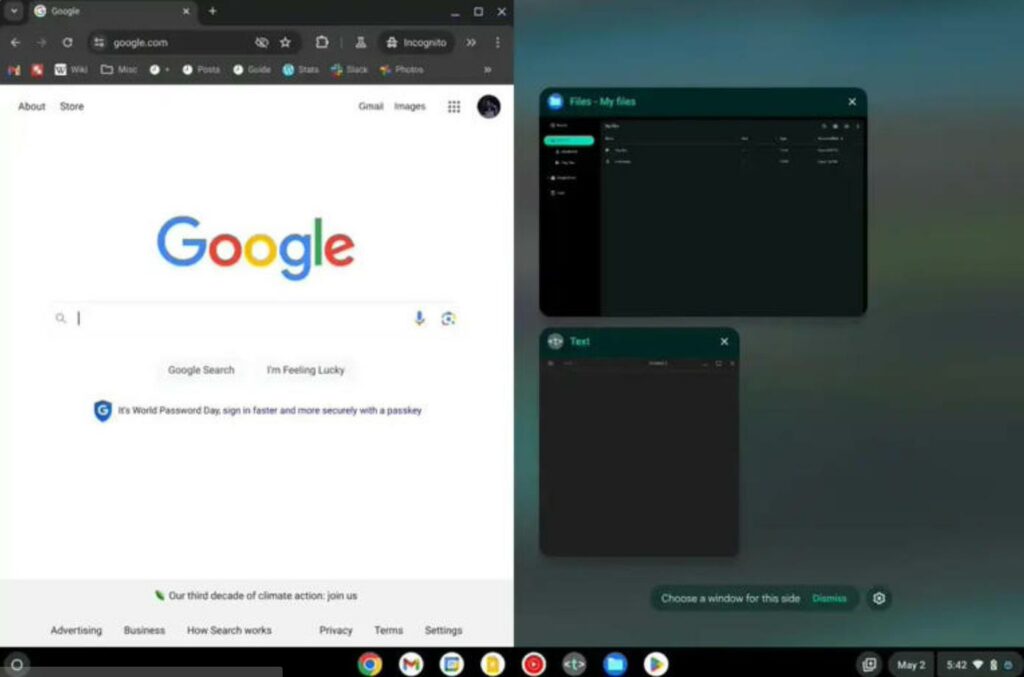 谷歌Google ChromeOS M124更新發布：優化分屏操作，引入網絡流量優先級管理
