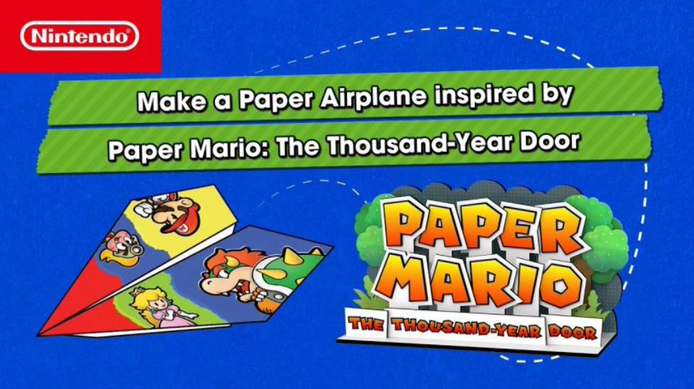 任天堂攜手紙飛機大師推出《紙片馬力歐：千年之門》主題紙飛機