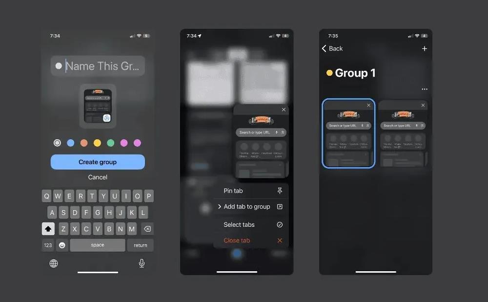 iOS版GoogleChrome瀏覽器新增實驗性分組標籤頁功能