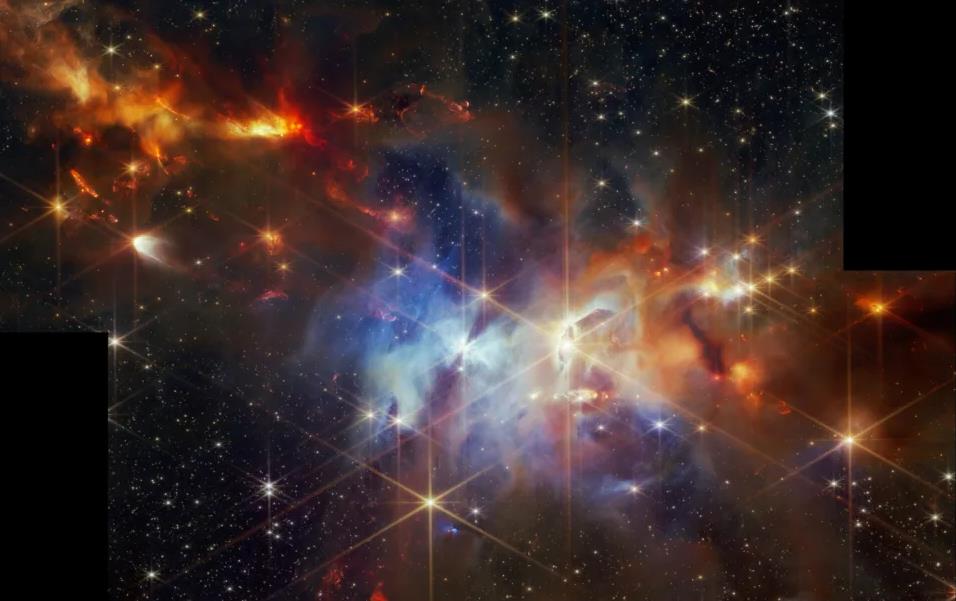 詹姆斯韋伯太空望遠鏡揭示巨蛇座星雲恆星誕生奧秘