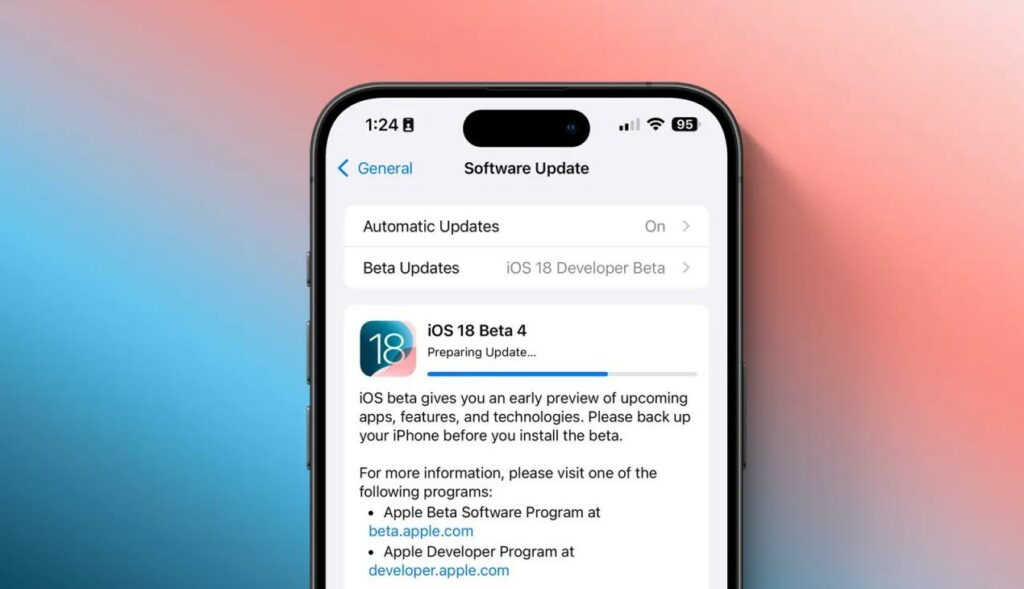 蘋果iOS/iPadOS 18 Beta 4正式發表：新增CarPlay壁紙，優化多項功能