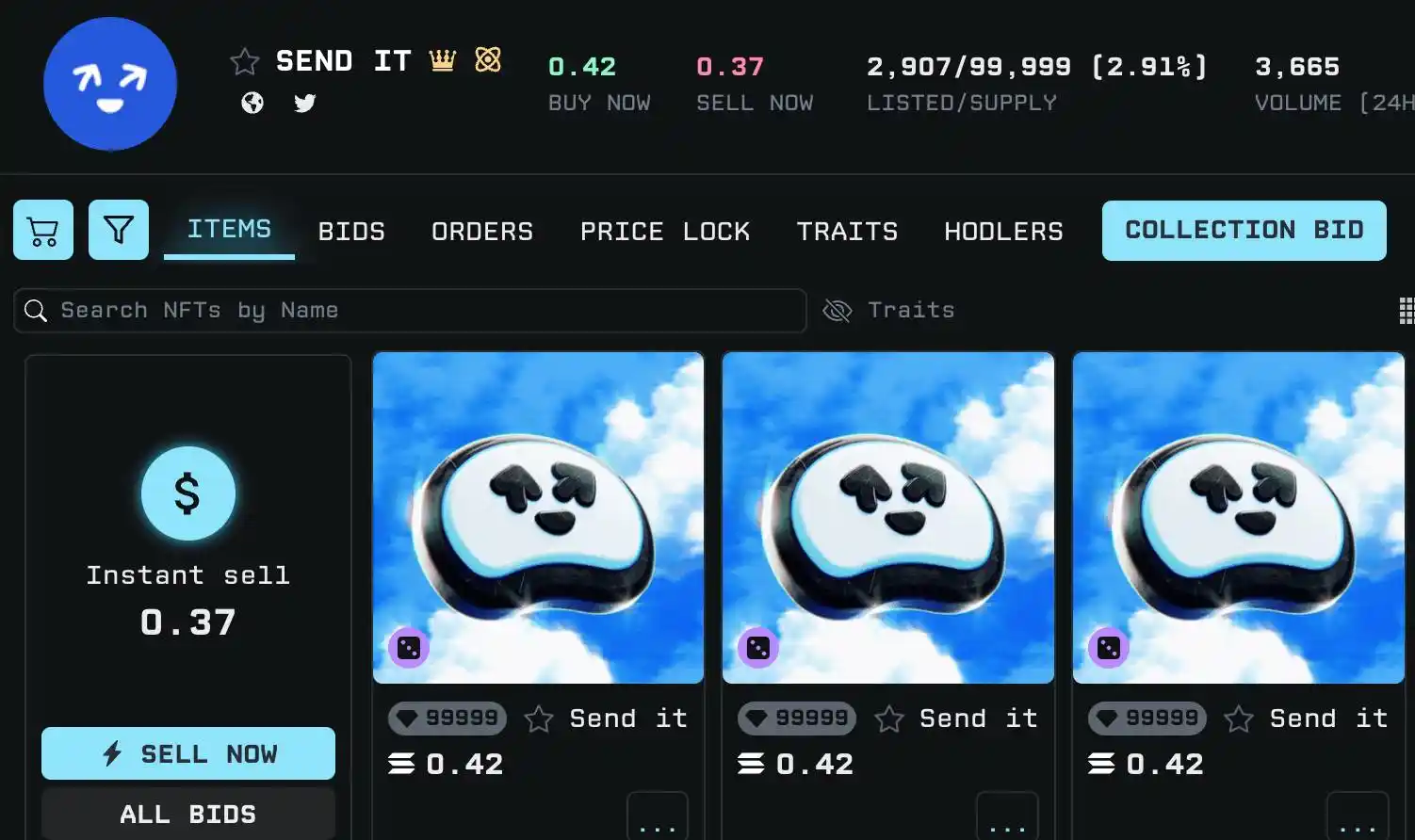 10萬NFT一掃而空，Solana Blink生態首個社區代幣$SEND橫空出世