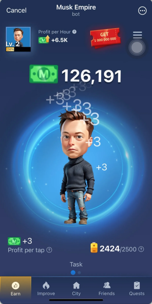 建立虛擬馬斯克帝國：Musk Empire遊戲引領邊點邊賺新潮流