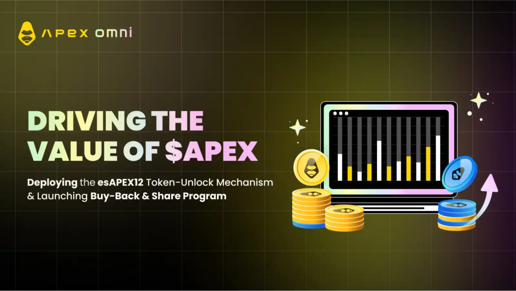 ApeX 公布代幣可持續解鎖與回購新機制，全面提升 $APEX 價值