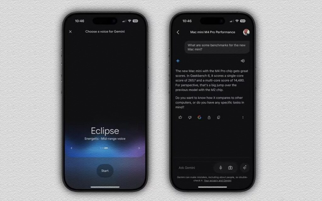 谷歌Gemini AI應用登陸iOS，靈動島整合成亮點