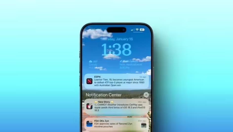 蘋果推送iOS/iPadOS 18.3 Beta 3更新，暫停AI新聞摘要功能